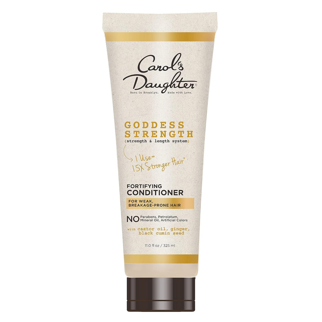 Carol'S Daughter Goddess Strength Fortifying Conditioner For Wavy, Coily And Curly Hair, Sulfate Free Conditioner With Castor Oil For Weak Hair, 11 Fl Oz