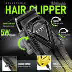 Professional Hair Clippers For Men, Cordless Beard Trimmer Set, Barber-Grade Tool With Usb Charging, Lightweight & Low Noise For Home Use