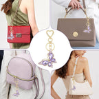 Ymapinc Keychain for Women, Cute Butterfly Bag Charm, Women Keychain Accessories, Diamond Key Chain,Purse Charms for Handbags, Backpack Keychains for Girls