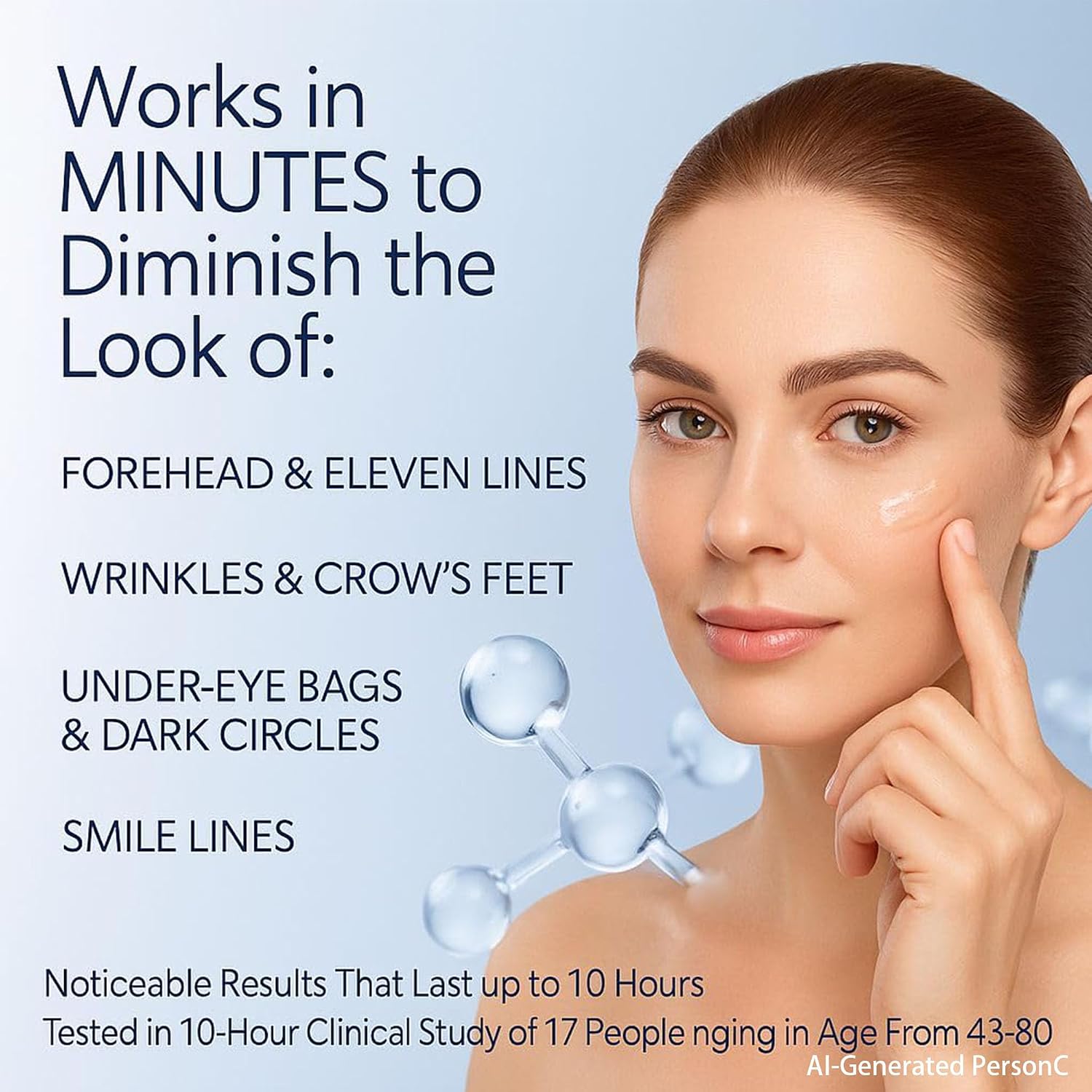Instant Firming Eye Serum|Anti-Aging Formula For Under Bags And Wrinkles, Under Eye Cream-10Ml, Wrinkle Filler, Visibly Improves For Bags Dark Circles Treatment For Puffines