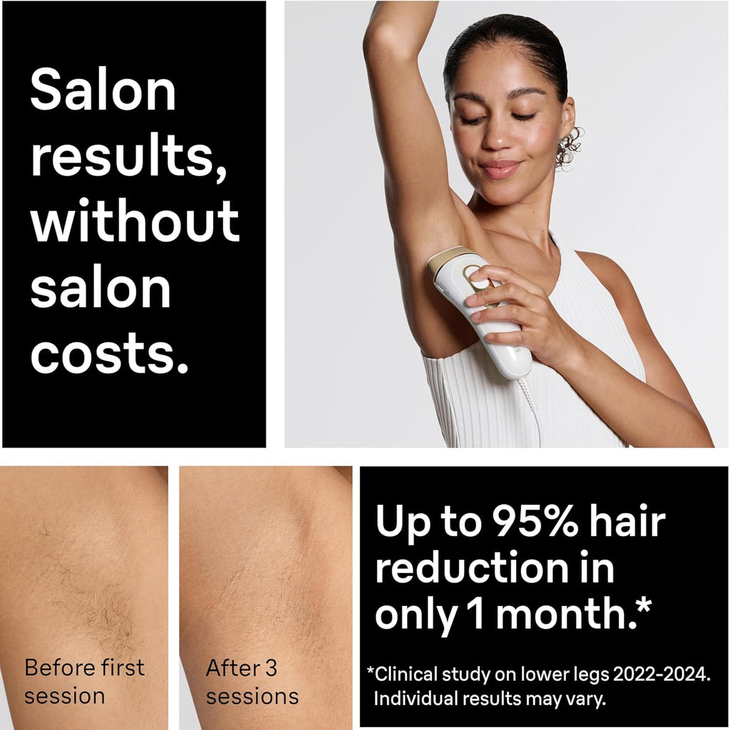 Braun IPL, Silk·Expert Pro 5, IPL Hair Removal for Women and Men, Permanent Laser Hair Reduction At-Home, 4 Heads, IPL5347