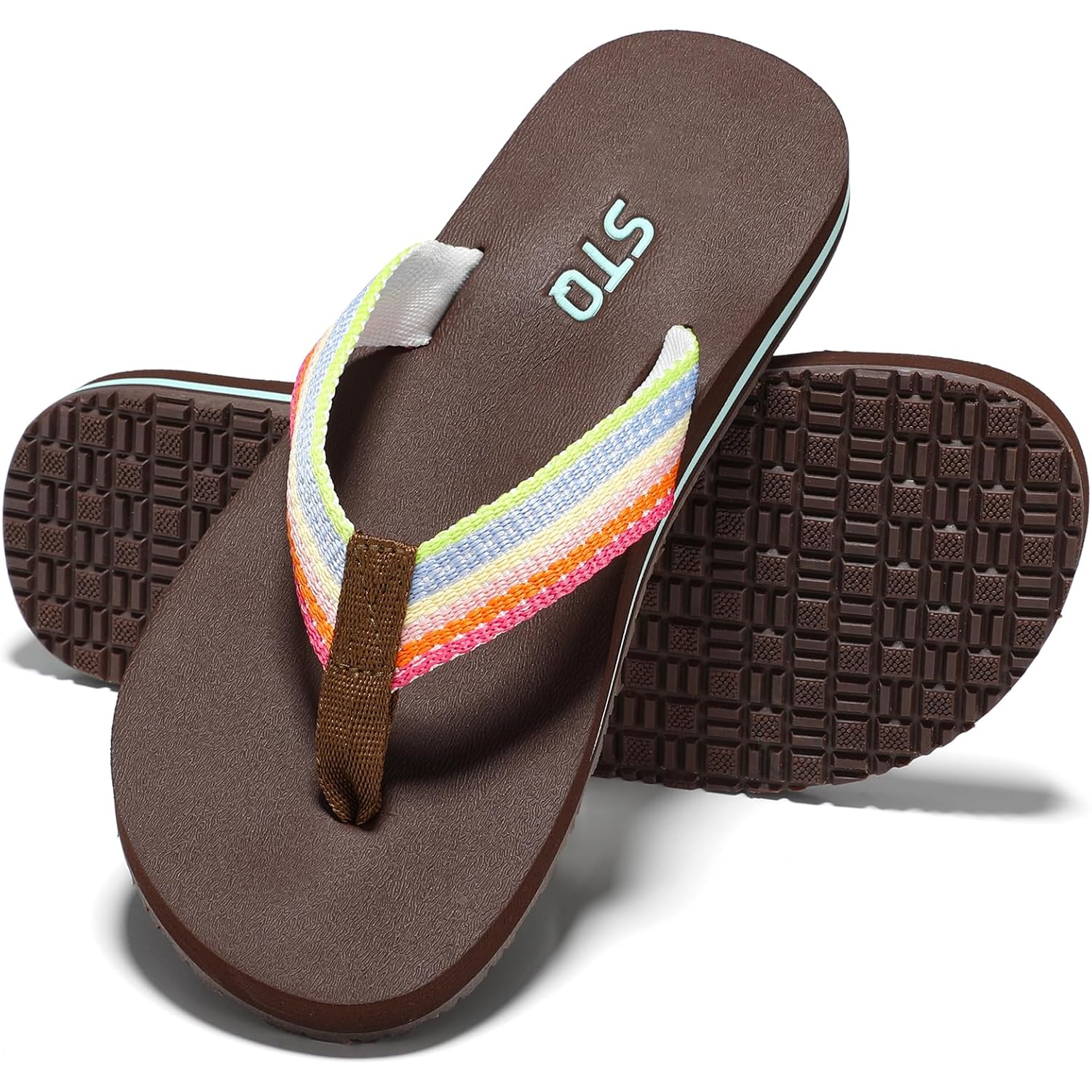 Stq Womens Quick Dry Flip Flops丨Arch Support Thong Sandals