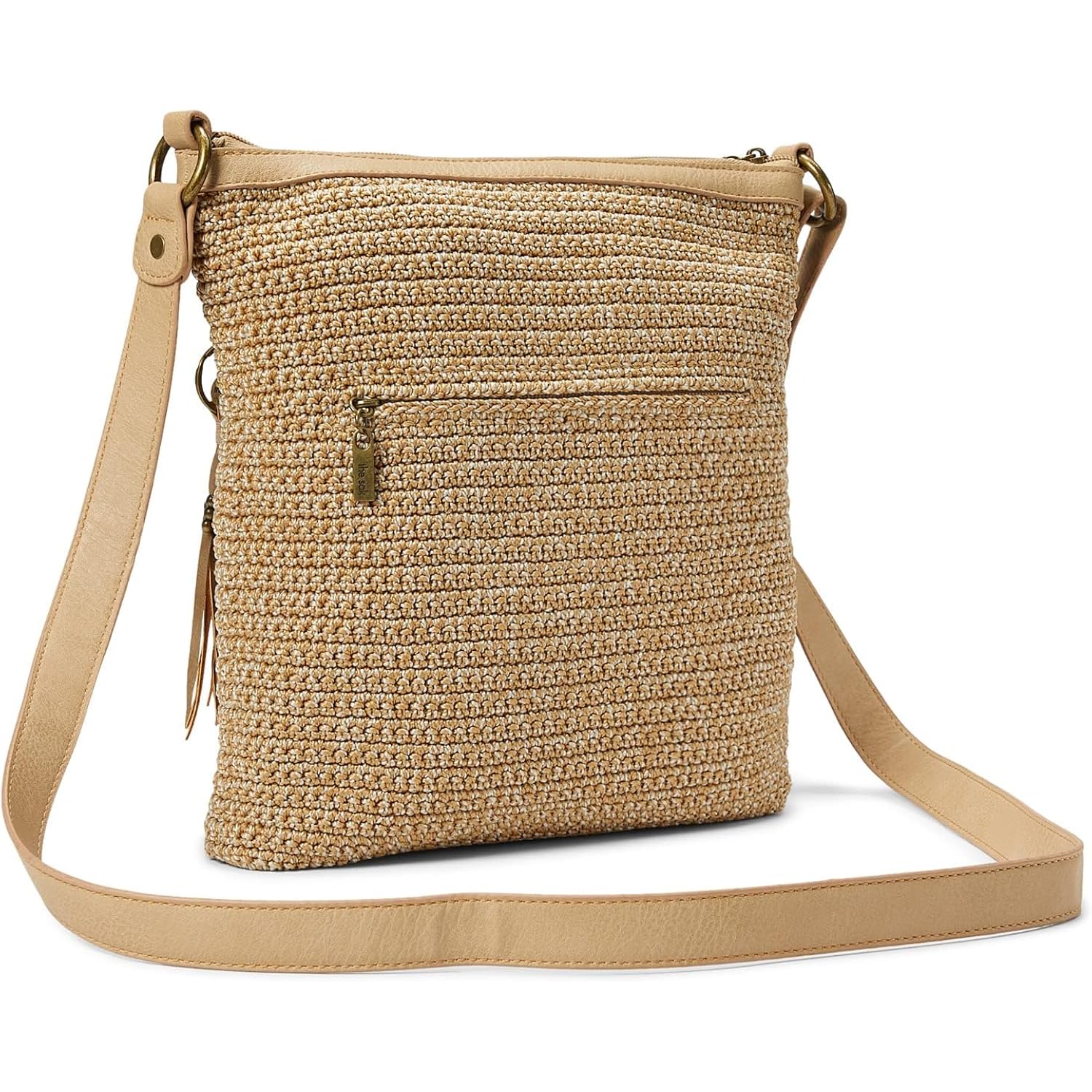 The Sak Lucia Crossbody Bag in Crochet, Convertible Purse with Adjustable Shoulder Strap