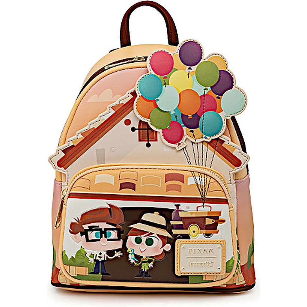 Loungefly Disney Pixar Up Working Buddies Womens Double Strap Shoulder Bag Purse,One Size