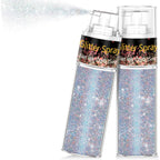 Hair and Body Glitter Spray, 1PC Glint-Rainbow Glitter Hairspray Dry Powder Makeup for Clothes, Festival Rave Loose Sparkle Powder,Holographic Ultra Fine Glitters for 4th of July Accessories