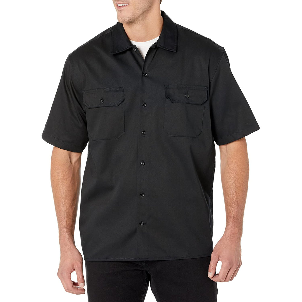 Amazon Essentials Men'S Relaxed-Fit Stain And Wrinkle-Resistant Short-Sleeve Work Shirts