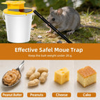 3Pc Bucket Mouse Trap - Mouse Traps Indoor For Home - Abs Material | Multi-Catch, Auto-Reset, Humane Or Lethal Rat Trap, No Chemicals Or Glue Needed