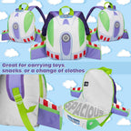 Disney Toy Story Backpack For Boys Girls Toddlers Buzz Lightyear 3D Wings Rucksack For School Supplies Travel Gifts For Kids