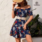 TRIWORKS Straw Woven Elastic Belt for Women Wide Boho Braided stretchy Belt Rattan Waist Belt for Dress