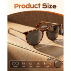 KALIYADI Sunglasses Womens Polarized Womens-Sunglasses: Trendy Sun Glasses with UV400 Retro Style for Party Beach Shopping