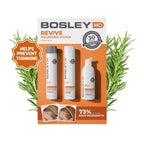 Bosleymd Bosrevive Color-Safe Hair Care Kit For Thinning Hair, Starter Size (30 Days) – Shampoo, Conditioner & Thickening Treatment With Biotin, Panthenol & Botanical Extracts