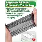 Strong Pp Nanocomposite Mosquito Net Garden Netting - 10 X 20Ft Clear View Bird Insect Pest Mesh Barrier Screen For Patio, Balcony, Porch, Outdoor Raised Beds Protection (Black)