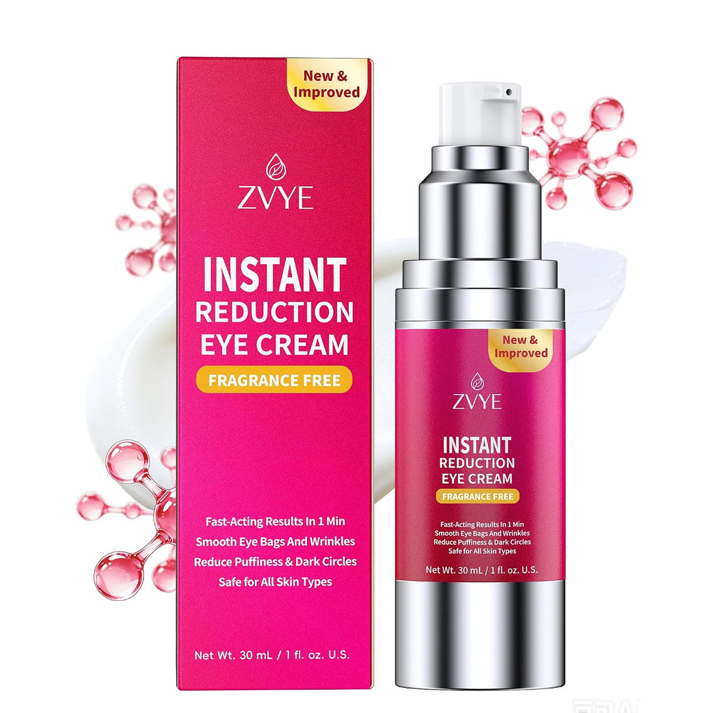 Zvye Instant Eye & Face Lift Cream: Ultimate Firming & Tightener Treatment – Reduces Under Eye Bags | Puffiness | Dark Circles | Wrinkles In 60 Seconds – For Women & Men –For All Skin Types