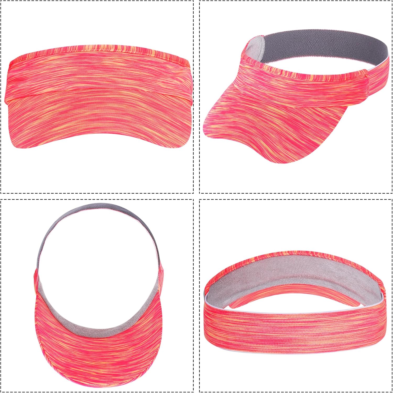 Marrywindix 1 Piece Sun Visor Hat Stretch Headband Sport Wear Athletic Visor Cap for Women and Men
