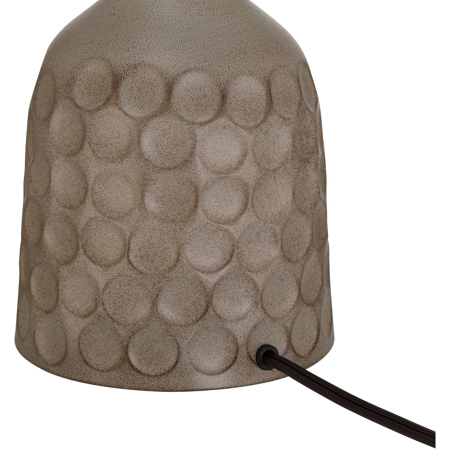 Reagan 20" Small Table Lamps Set Of 2 Bronze Brown Metal Accent Modern | Circles Living Room Bedroom Bedside Nightstand House Office Home Reading Kitchen Entryway White Shade