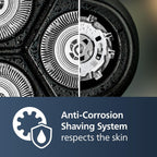 Philips Norelco Shaver 2400 Series, Wet and Dry Electric Shaver, Pop-up Trimmer, P-Cap, Deep Black, Model X3001/90