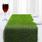 Artificial Grass Table Runner, 13 X 36 In Turf Table Runner - Realistic Faux Grass Runner For Golf Party, Wedding, Baby Shower, Indoor Outdoor Decor