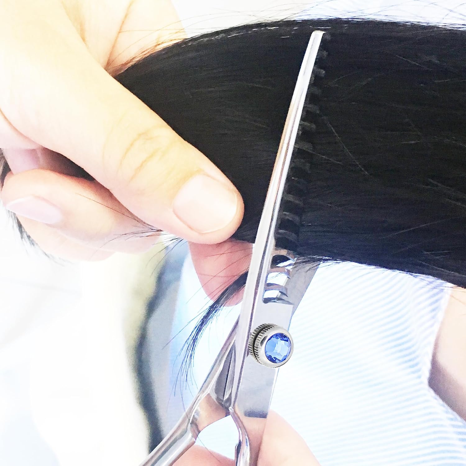 6.5" Professional Texturizing Scissors, Hair Thinning Shears For Precise Texturizing - Removes 50% Less Hair Vs Standard, Japanese Stainless Steel Cutting Teeth Shears