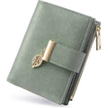 Small Wallet Women Rfid Blocking Leather Bifold Wallet Credit Card Holder For Women Ladies Compact Wallet Mini Purse With Zipper Pocket