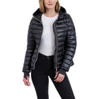 Tommy Hilfiger Women'S Puffer Jacket, Lightweight Packable Jacket With Hood & Bag