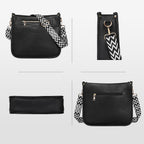 Tantomi Crossbody Bags For Women Crossbody Purses Vegan Leather Hobo Bag Shoulder Handbags With Guitar Strap-7 Pockets