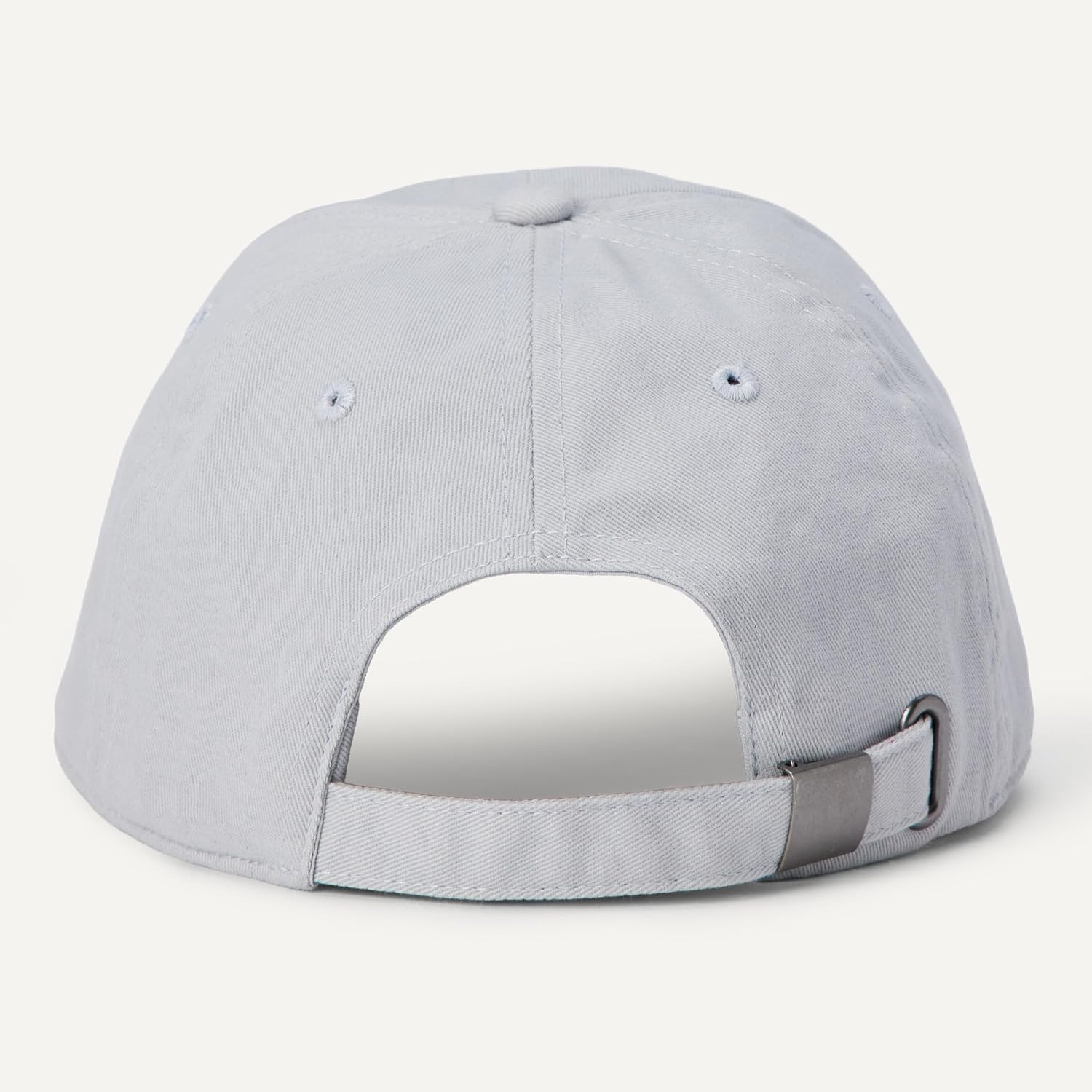 Amazon Essentials Women's Washed Cotton Canvas Baseball Cap with Adjustable Strap Grey