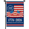 250Th Anniversary America Garden Flag, 250 Anniversary Usa Flag 1776-2026 Commemorative Patriotic 250 Years Banner 4Th Of July Yard Sign Double-Sided Waterproof Garden Flag 12X18 Inch