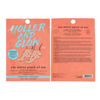 Holler And Glow Printed Foot Mask Variety Pack, Masks For Dry Cracked Feet, Peach & Vanilla Scented, Infused With Hyaluronic Acid, Hydrating Foot Care Treatment, Moisturizing Socks, 6 Piece Set