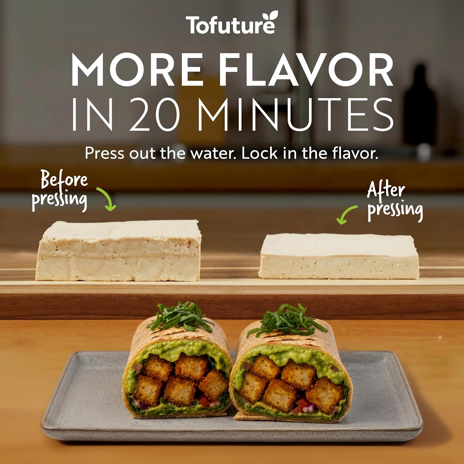 Tofu Press - The Original And Best Tofu Press. Easily And Quickly Remove Water From Tofu To Improve The Flavor And Give Perfect Texture Everytime