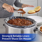 Reynolds Kitchens Bulk Slow Cooker Liners, 20 Count, Fits 3-8 Quart Round And Oval Slow Cookers, Regular Size, Bpa-Free Nylon Blend Construction, Heat-Resistant Up To 400F, Prevents Stuck On Food