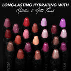 FOCALLURE Ultra Chic Lipstick,Moisturizing Lip Crayon,Lightweight Color without Drying or Fading,Long Lasting Lips Makeup,#28 Faded