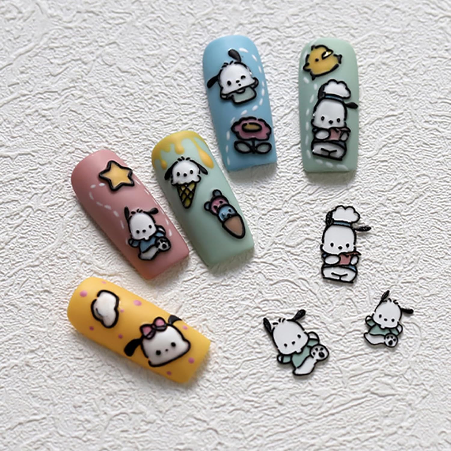 Nail Art Silicone Mold, Nail Decoration Silicone Mould, 3D Nail Art Carving Mold Templates for Precise Embossed Pattern, Nail Tools Nail Charms for Acrylic Nail DIY Craft (Rabbit)