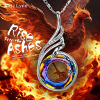 Kate Lynn "Rise From the Ashes Phoenix Necklace Made with Crystals from Austria, 18"+2" Necklace, Packaged with Jewelry Box, Birthday Gift for Women, Symbol of Luck and Renewal