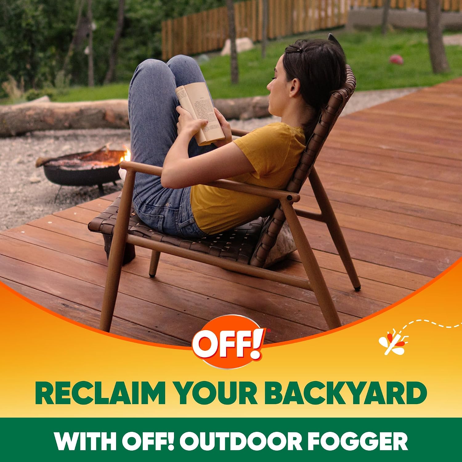 Off! Outdoor Insect & Mosquito Repellent Fogger, Backyard Pretreat, Kills & Repels Insects In An Up To 900 Sq, Ft, Area, 16 Oz (Pack Of 2)