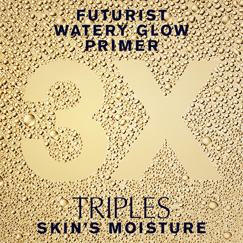 Estée Lauder Futurist Aqua Brilliance Watery Glow Makeup Primer with Hylauronic Acid for Triple Moisture