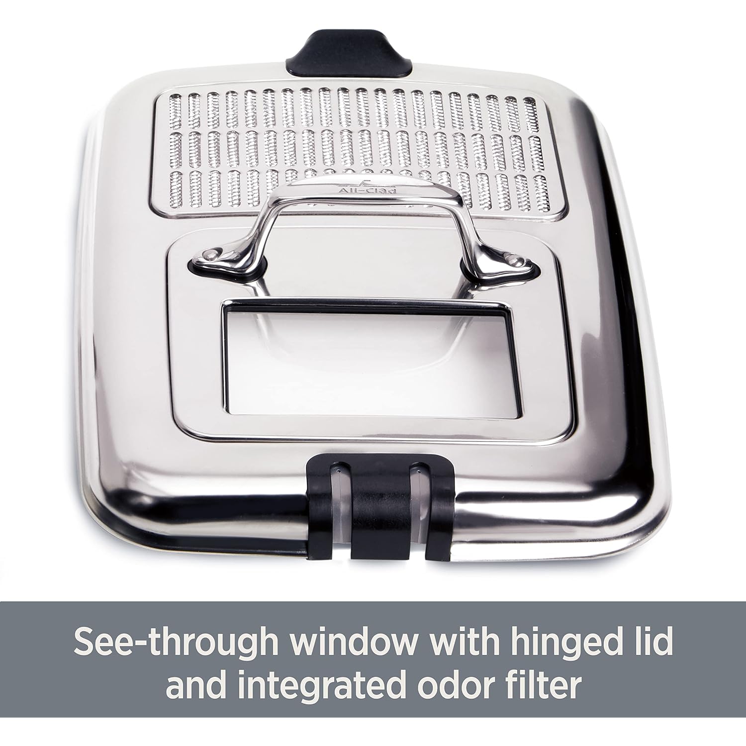 All-Clad Electric Deep Fryer With Basket And Lid, Stainless Steel Deep Fryer For Home Use, 1700W, Dishwasher Safe