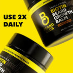 The Beard Club Biotin Beard Balm for Men - Beard Growth Shea Butter with Castor & Coconut Oil - Moisturizing, Hydrating and Softening Cream - Amber Cedar Scent - 4 oz