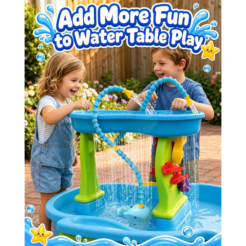 Rechargeable Water Table Pump With Huge Water Output,Water Flow Rate Up To 8L/Min (2.11 Gpm),Kids Sand Water Play Pump,Whale-Shaped Design,Suitable For Most Water Table On The Market