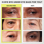 It Cosmetics Bye Bye Under Eye Bags Daytime Treatment - Temporary Eye Bag Reducer & Undereye Corrector, Smooths & Reduces Look Of Wrinkles & Fine Lines, Transparent Finish - 0.5 Oz