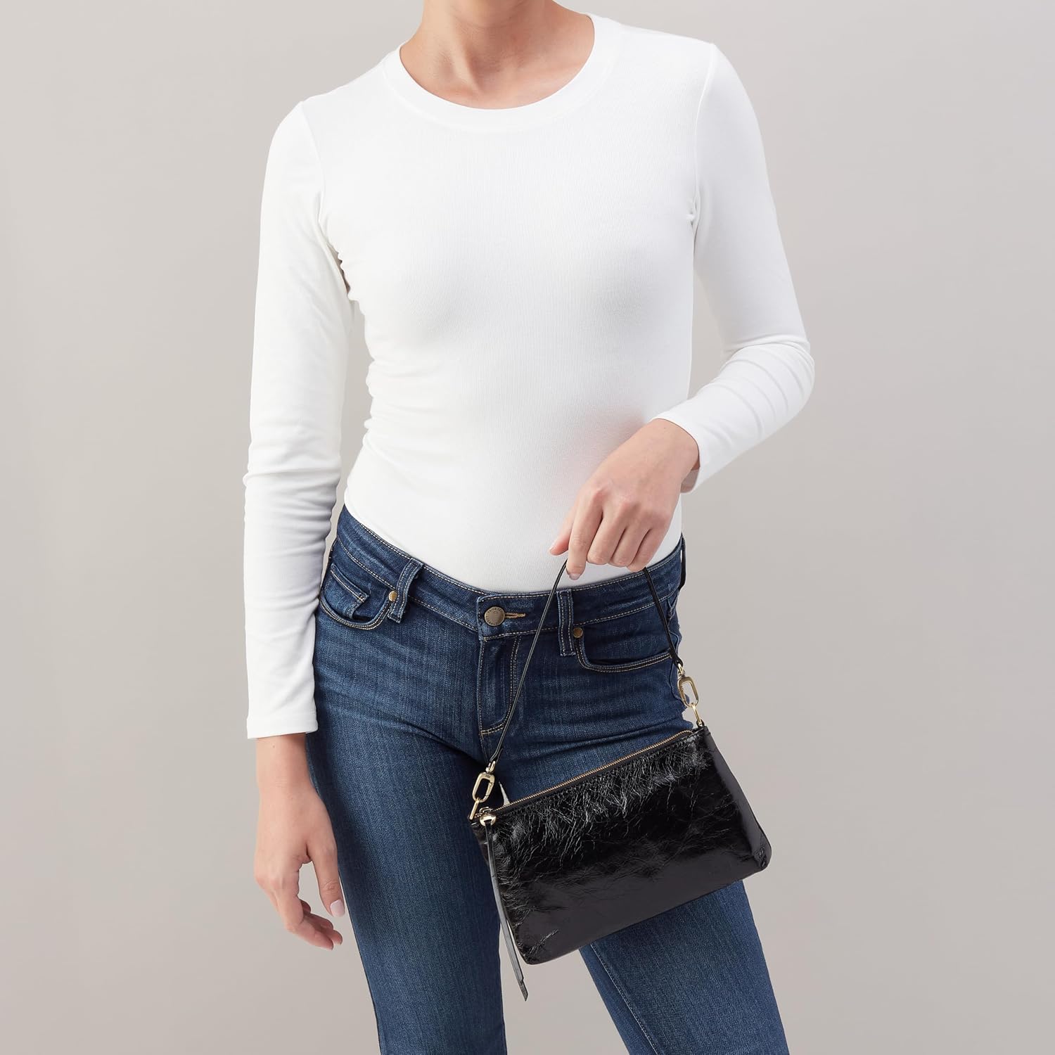 Hobo Darcy Leather Convertible 3-In-1 Crossbody Bag With Removable & Adjustable Strap, Exterior Phone Slip Pocket