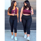 NEW YOUNG 3 Pack Plus Size Leggings for Women X-Large-4X,Capri Leggings for Women High Waisted Tummy Control Yoga Pants