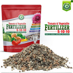 5-10-10 Tomato & Vegetable Fertilizer - Made In Usa - 2% Iron + Micronutrients Plant Food For Flower Gardens