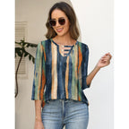 Lomon Women'S 3/4 Length Sleeve Tops Crew Neck Hollow Out T Shirts Fashion Casual Tops For Women 2026