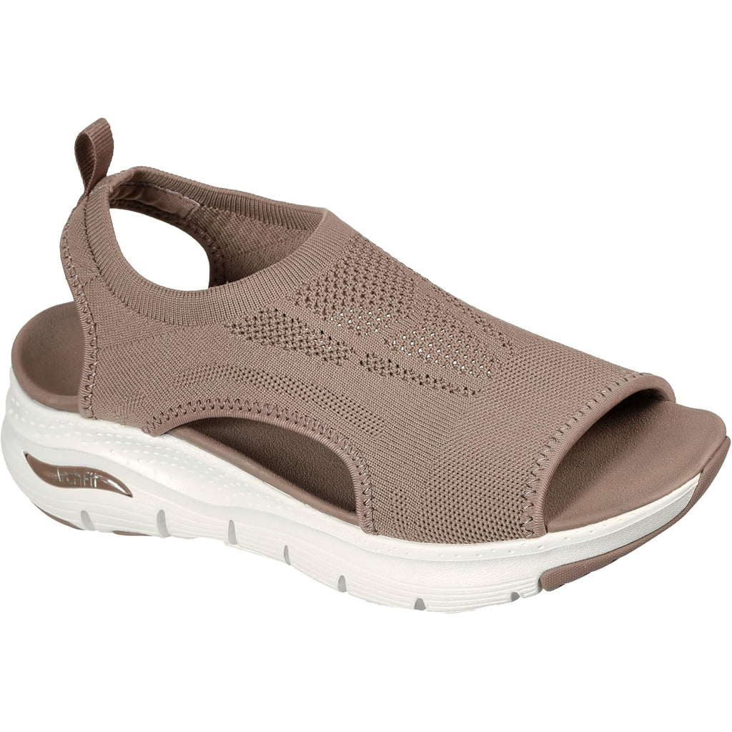 Skechers Women'S Arch Fit - City Catch Womens Knit Slip-On Sandals