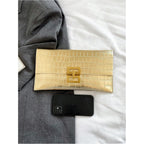 Verdusa Women'S Clutch Evening Bags Trendy Envelope Handbags Metallic Purses Formal Wedding