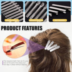 Swpeet 200Pcs 1.26inch - 3.2cm Alligator Hair Clips Kit, Perfect for Metal Duck Bill Hair Clips Flat Top Single Prong Hairpins for Hair Styling DIY Accessories (1.26 Inch)