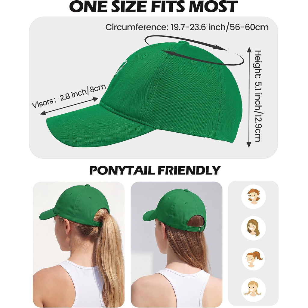 American Trends Womens Baseball Caps Cute Heart Dad Hat, Adjustable Cotton Unisex Cap For Workout, Golf & Everyday Wear