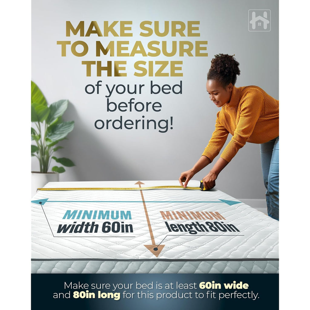 Premium 10Mm Queen Size Bunkie Board (60" X 80") – Slim Low-Profile Mattress Support – Quiet, Moisture-Resistant, Lightweight Bed Board For Platform & Slatted Frames