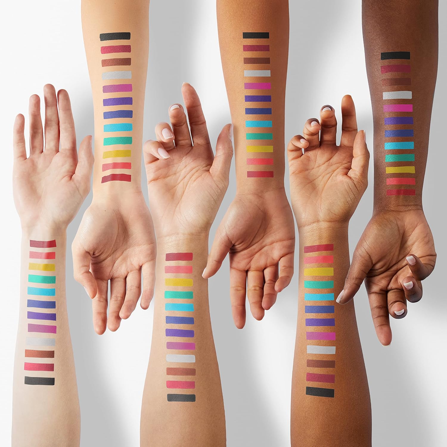 Bestland 12 Colors Matte Liquid Eyeliner Set Rainbow Colorful Neon Eyeliner Pencil Pigmented Waterproof Smudgeproof Long Lasting Gel Eye Liner Christmas Makeup Gift Kit For Women (Set E)