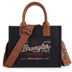 Montana West Wrangler Tote Bag For Women Retro Canvas Top Handle Purses And Handbags